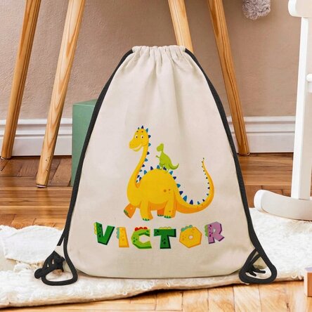 Personalised backpack with name - Dino