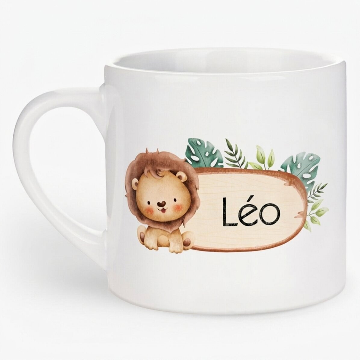 Personalised mug for children with name - Animals