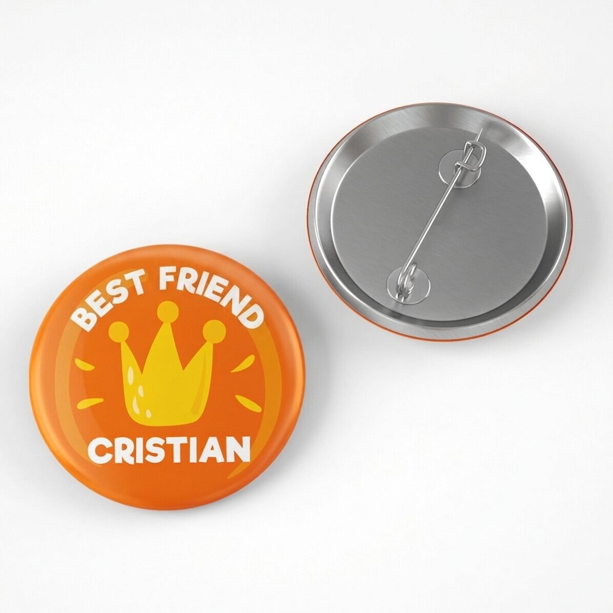 Personalised badge with text - Best friend