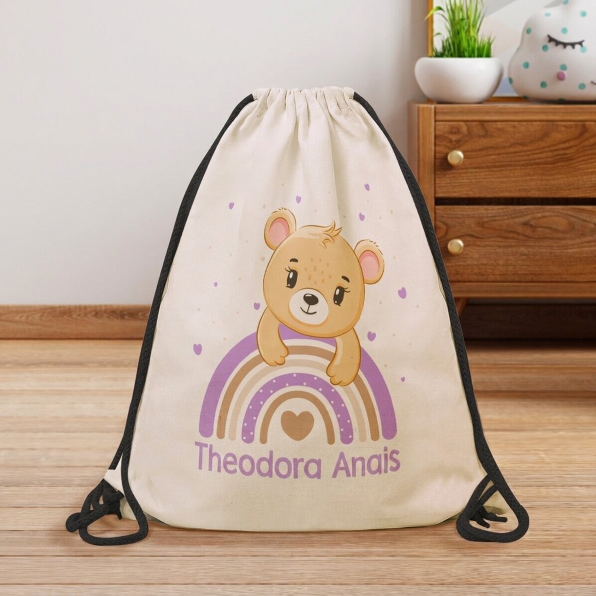 Personalised backpack with name - Bear