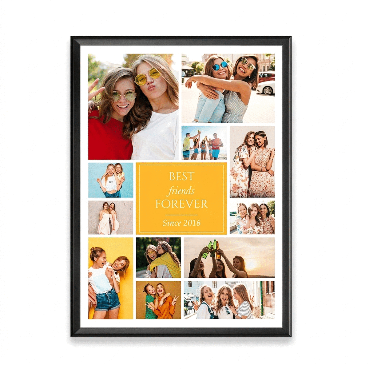 Personalised canvas with 12 photos