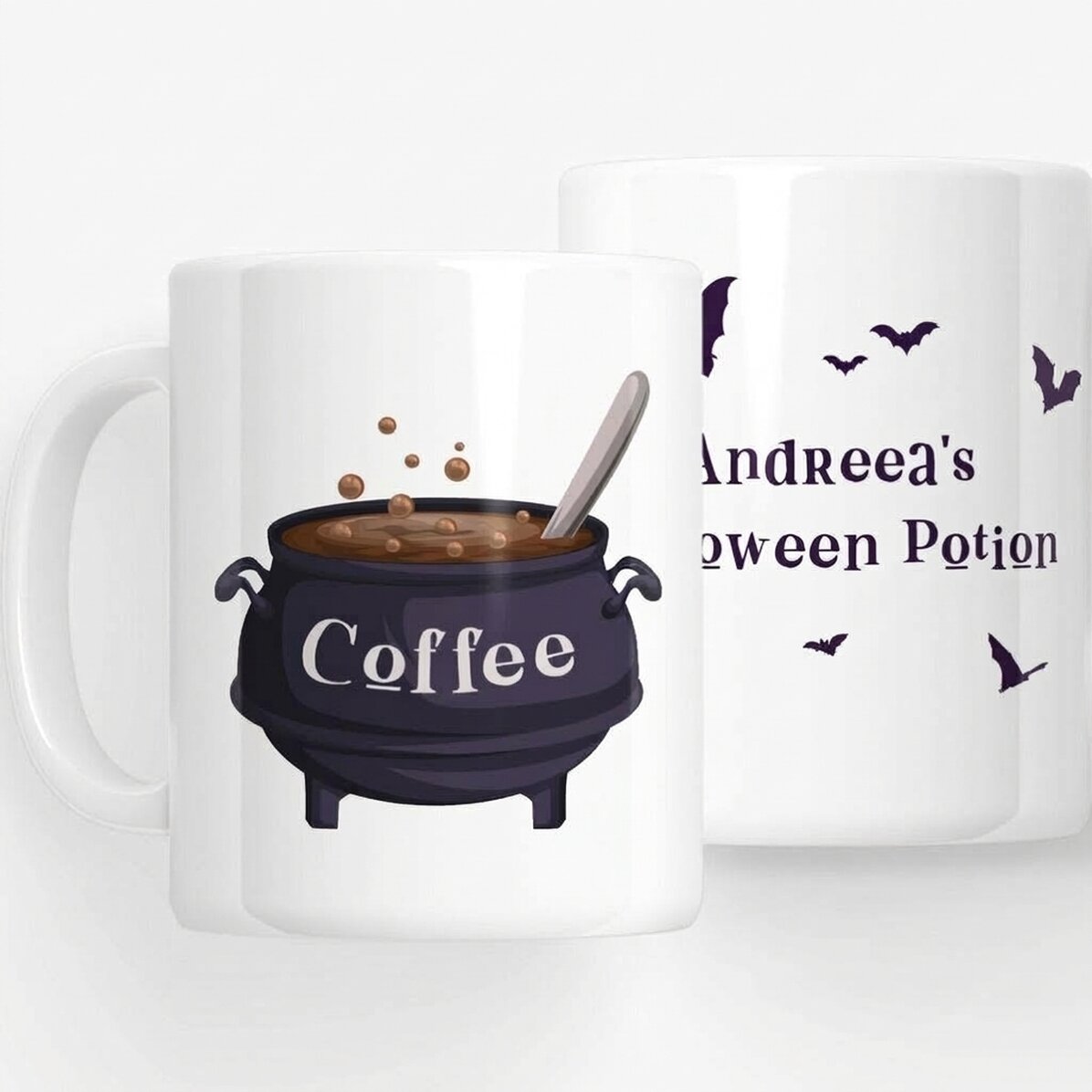 Personalised mug with text - Halloween Coffee