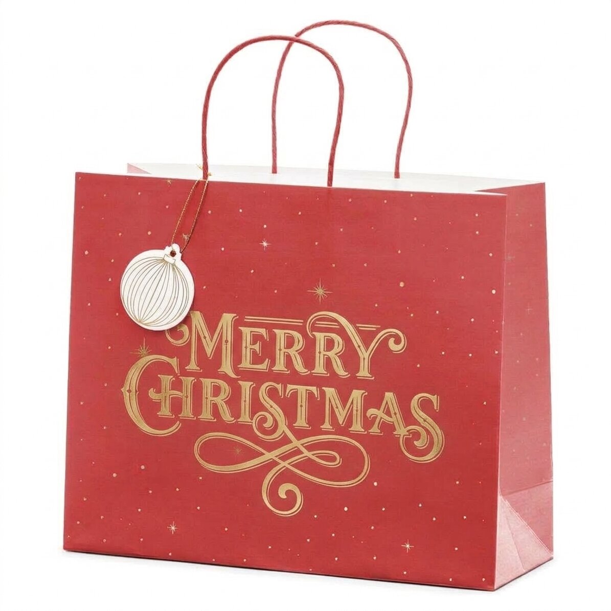 Gift bag - Merry Christmas Red