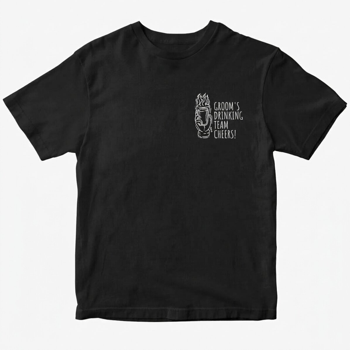 Personalised T-shirt with text for stag parties - Groom