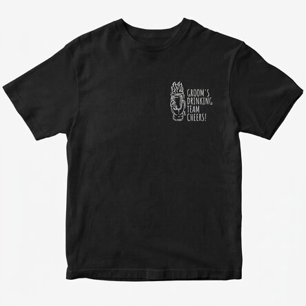 Personalised T-shirt with text for stag parties - Groom