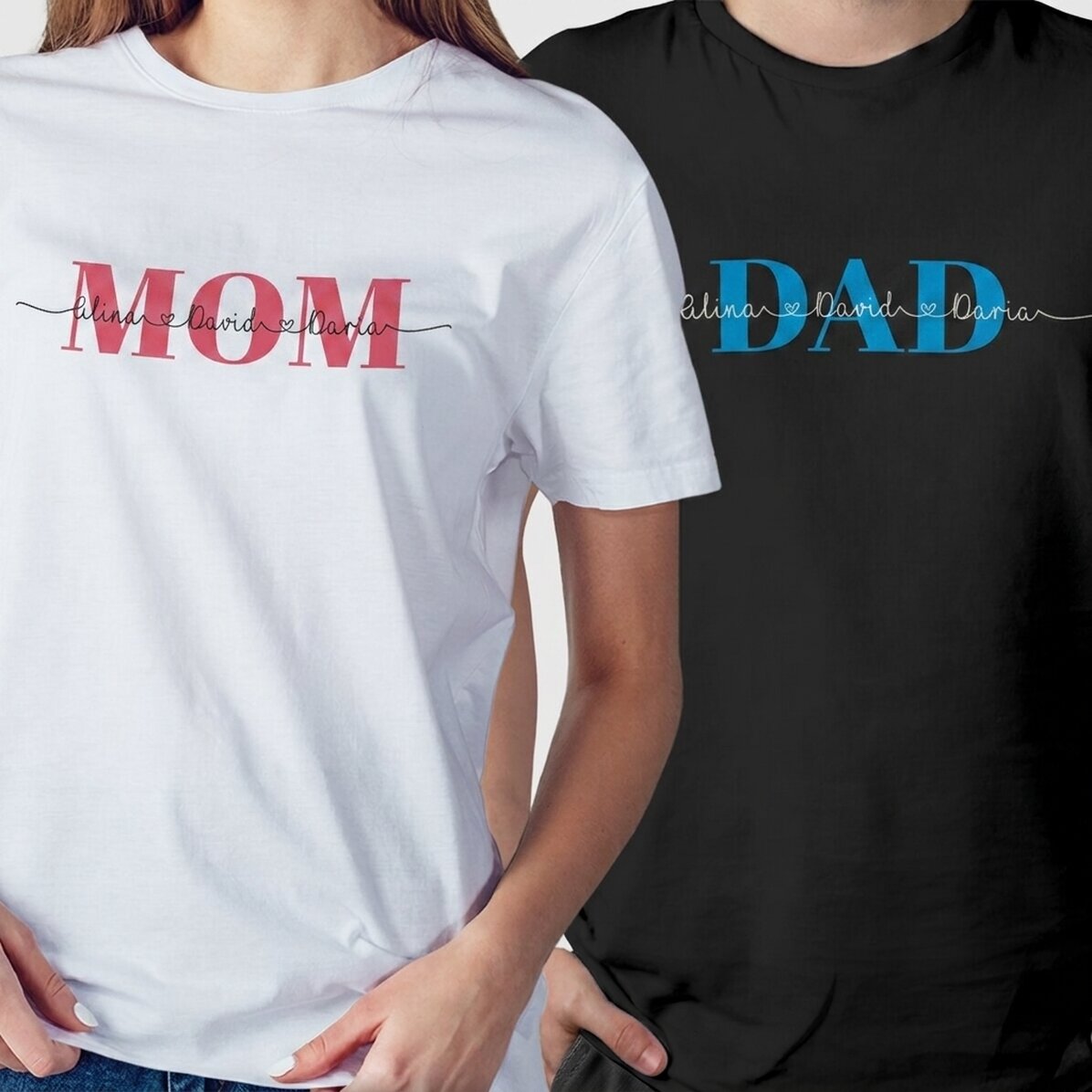 Personalised T-shirt with text - Family
