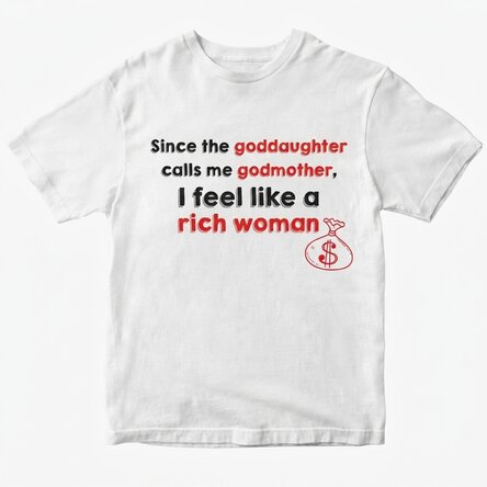 Custom cotton T-shirt with text - Nasa bogatasa