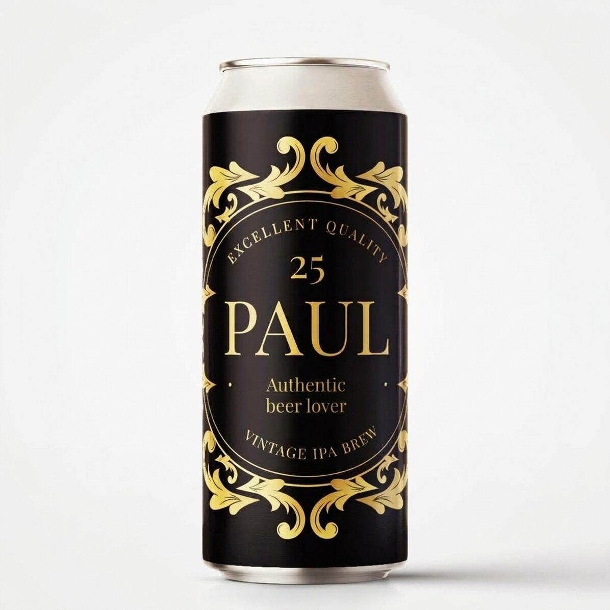 Personalised beer can with text - Beer lover