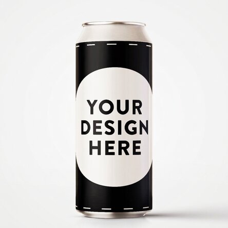 Beer in a customised can with your own graphics