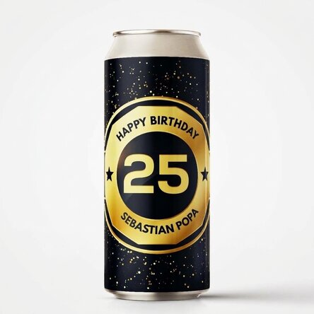 Personalised beer can with text - Birthday Beer