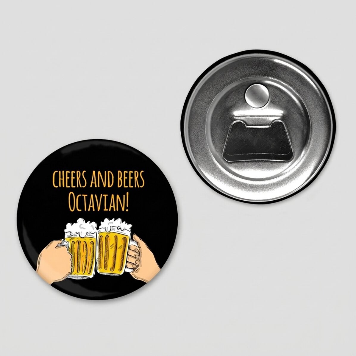 Personalised bottle opener with text