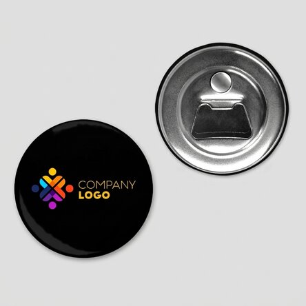 Customised bottle opener with logo magnet