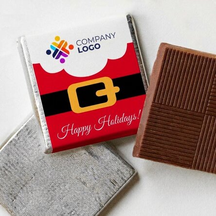 Personalised mini chocolate with logo - Santa Claus