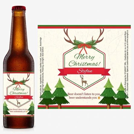 Personalised beer with retro text - Beer understands you