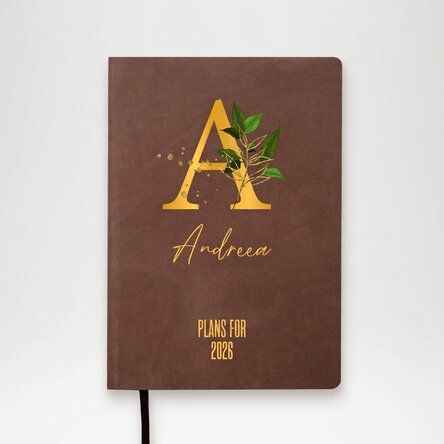 Personalised diary with text - Plans for the new year