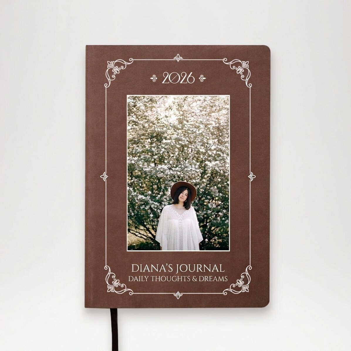 Personalised diary with text - Elegant model