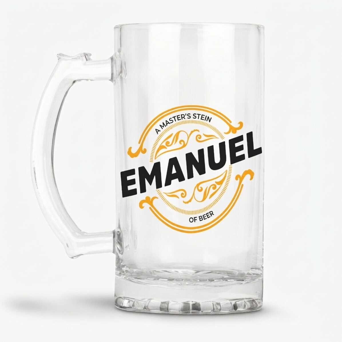 Beer mug personalised with your name