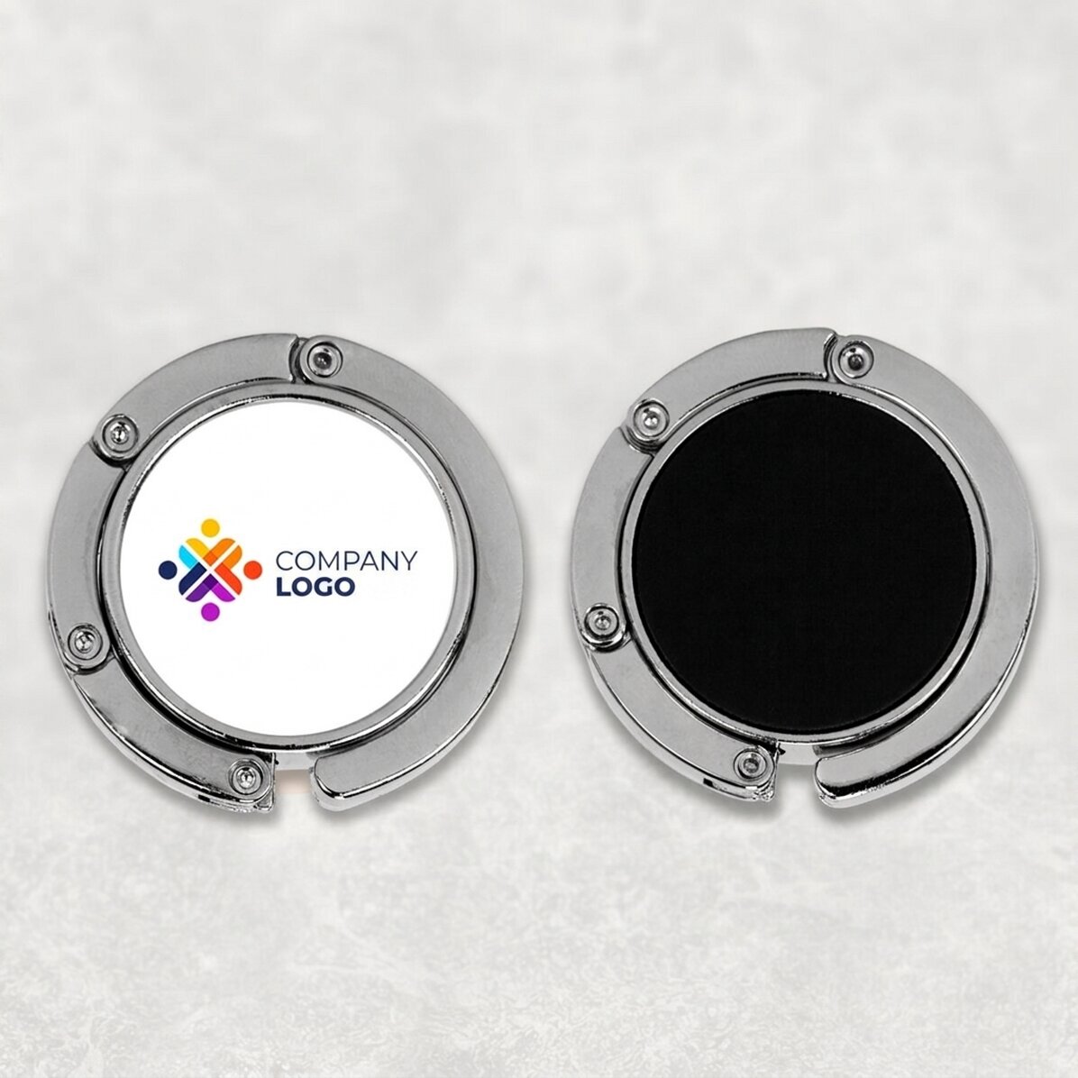 Customised bag holder for table with logo