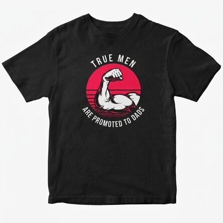 Custom cotton T-shirt with text - Real men