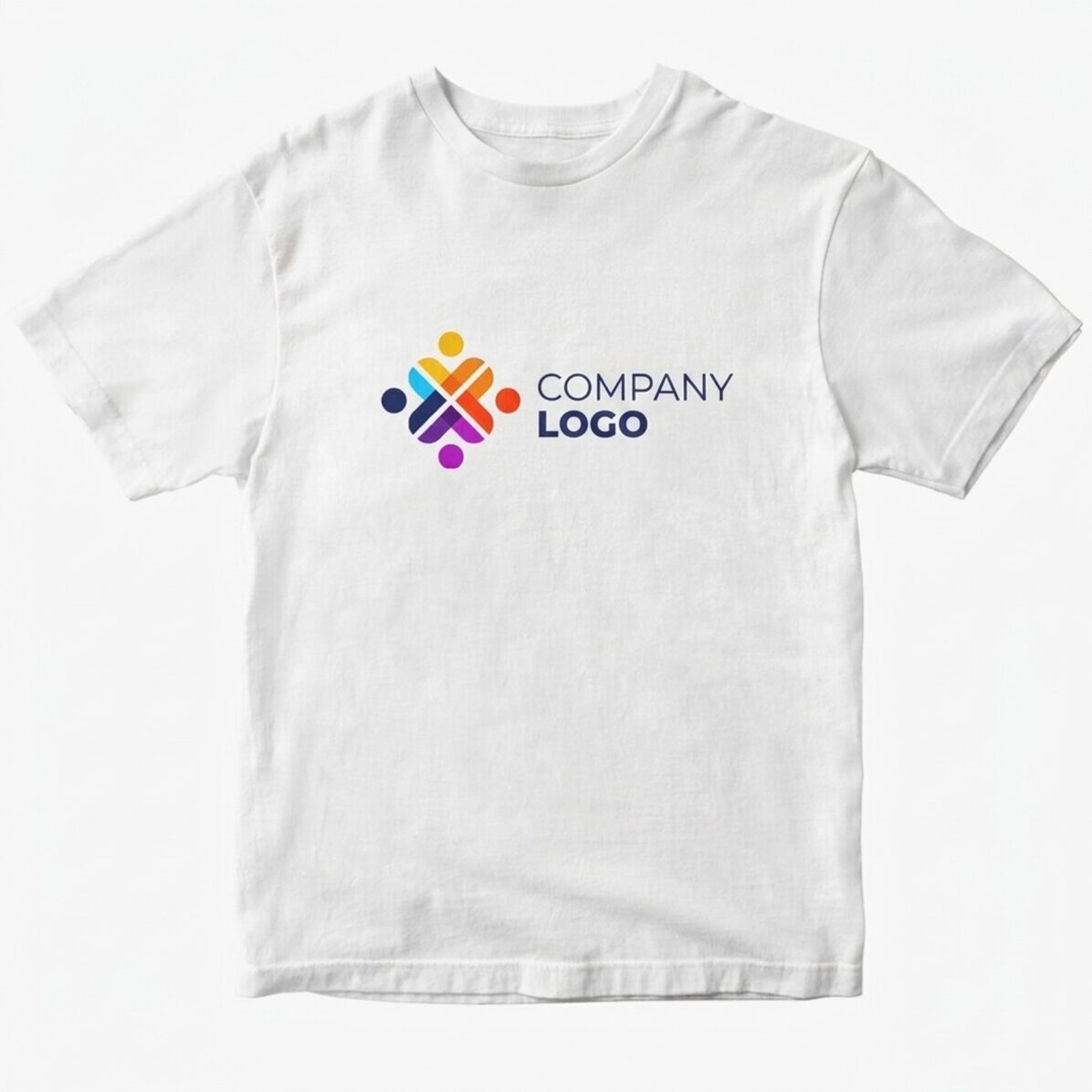 Custom cotton T-shirt with landscape logo