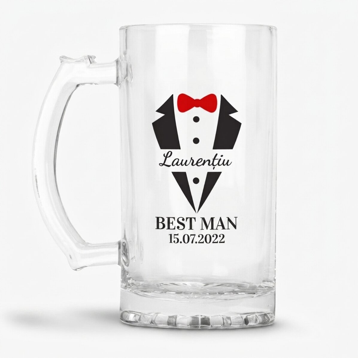 Personalised beer mug with text - Knight