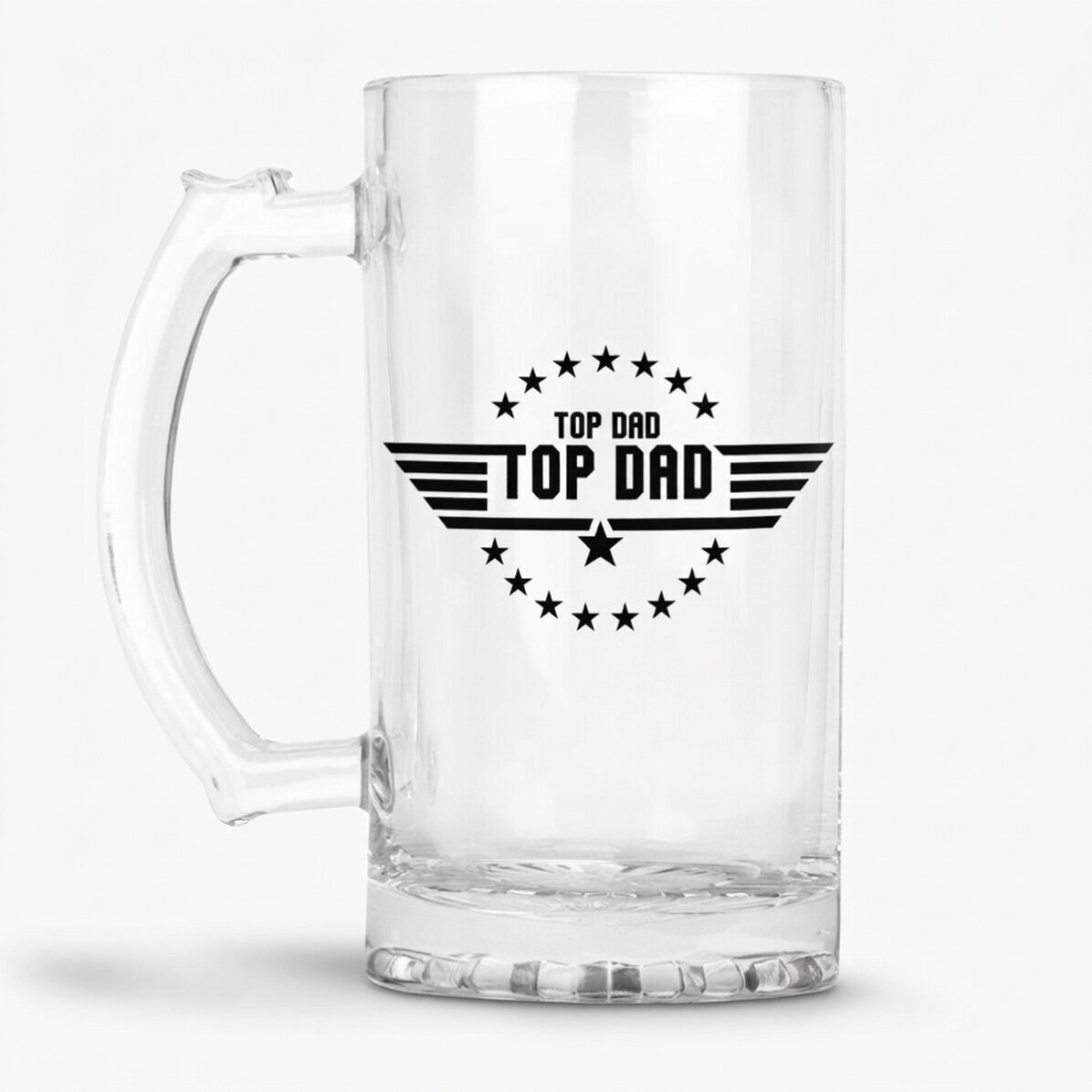 Personalised beer mug with text - Top Dad