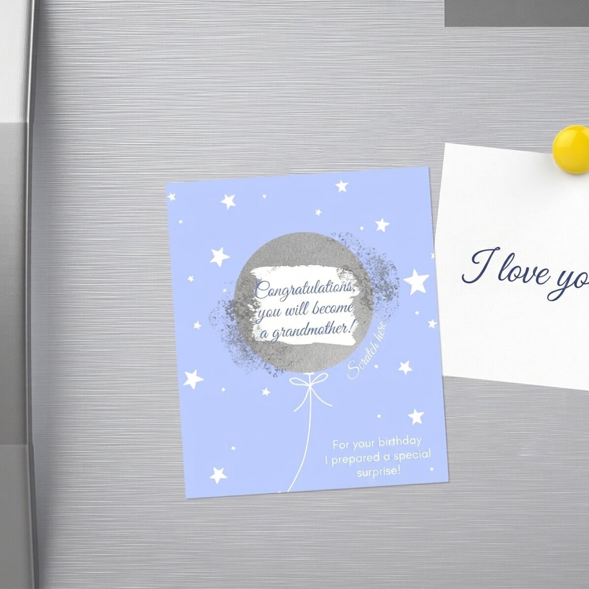 Reusable magnet 10x12 cm personalised with text - Surpriza