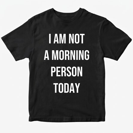 Custom cotton T-shirt with text
