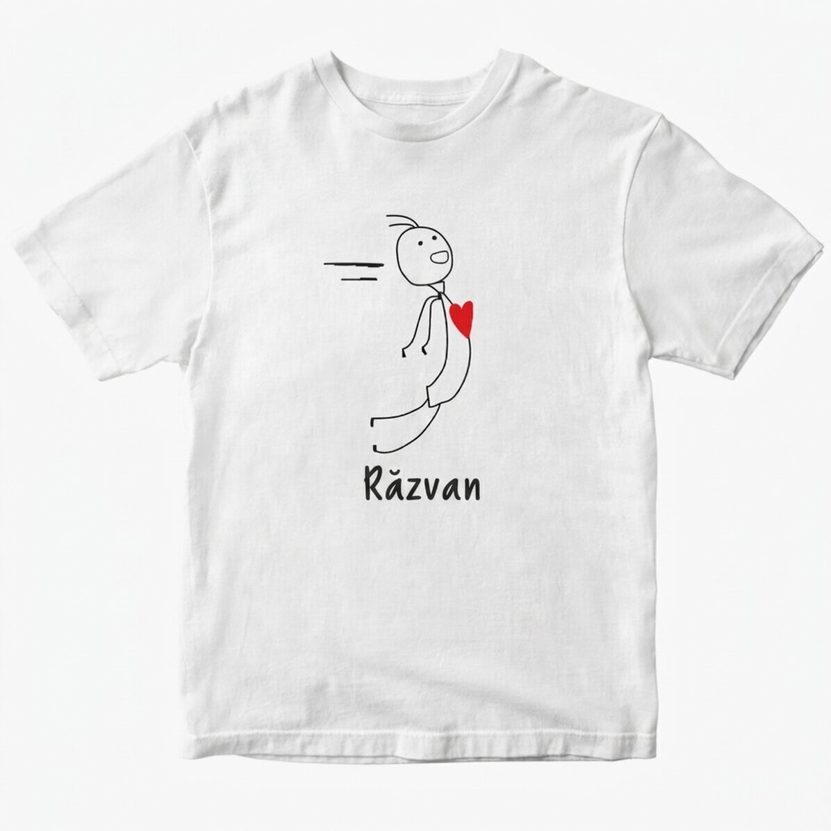 Cotton T-shirt for him, personalised with text - Magnet