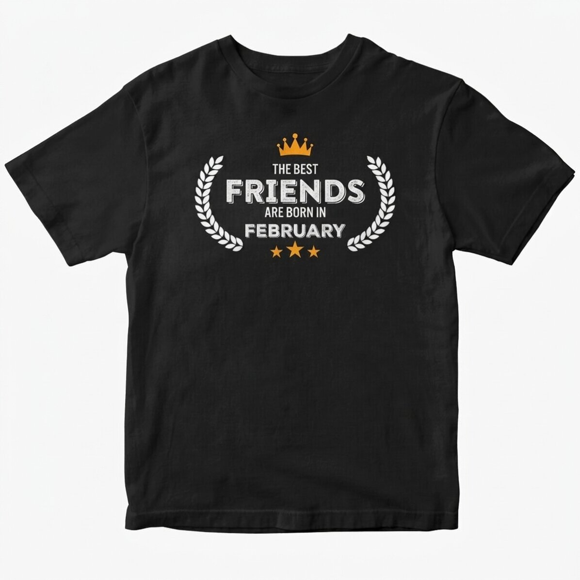 Custom cotton T-shirt with text - Born in...