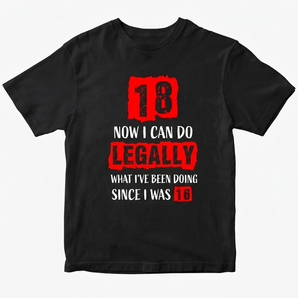 Custom cotton T-shirt with text - Majorat