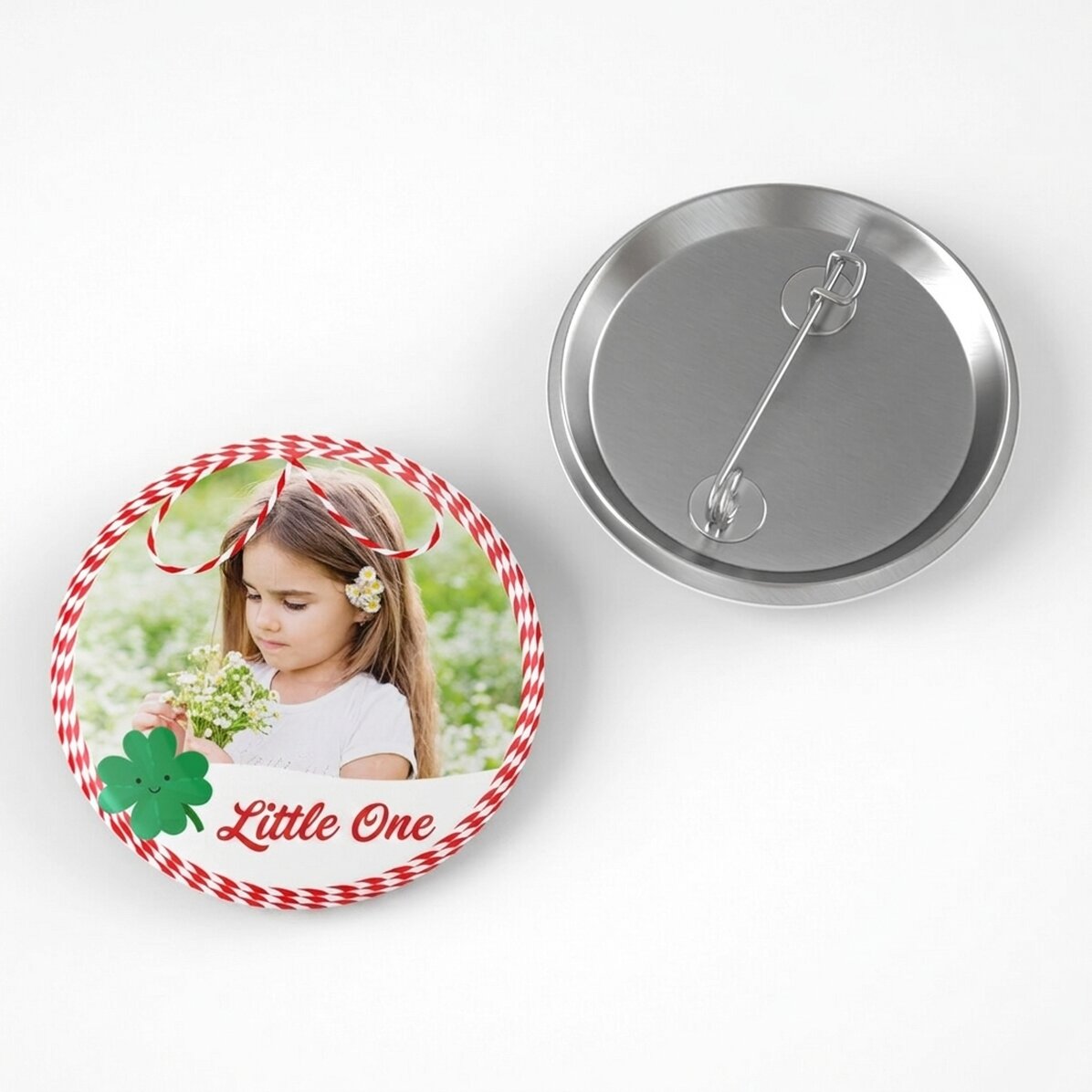 Personalised badge with photo and name