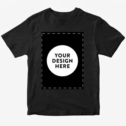 Custom cotton T-shirt with your portrait graphic