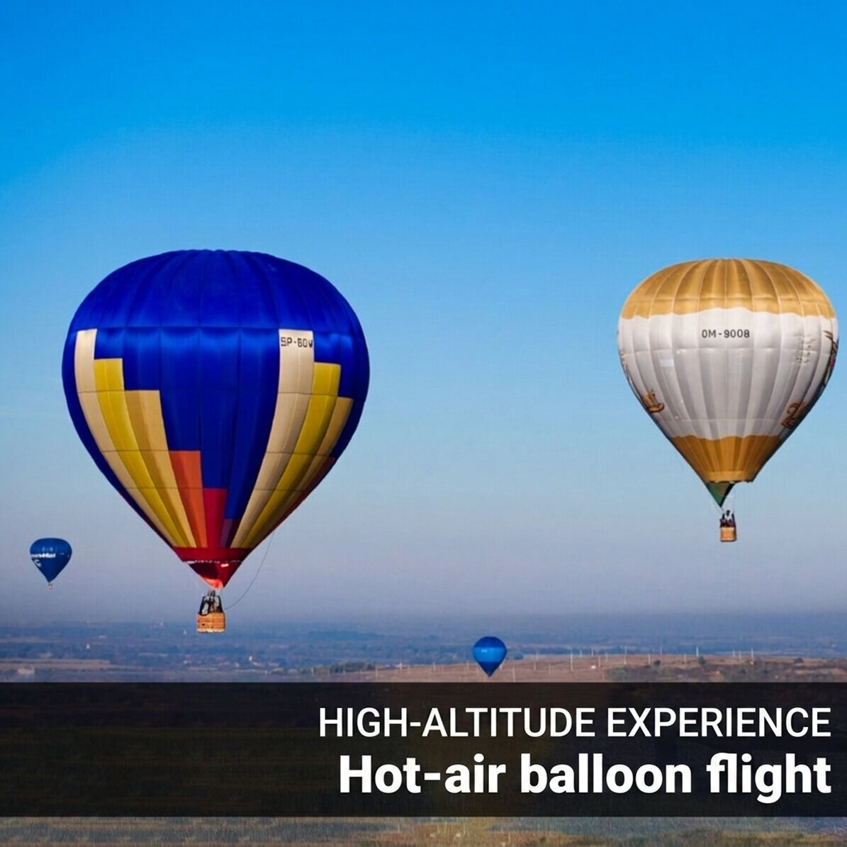 A gift experience at altitude - Hot air balloon flight