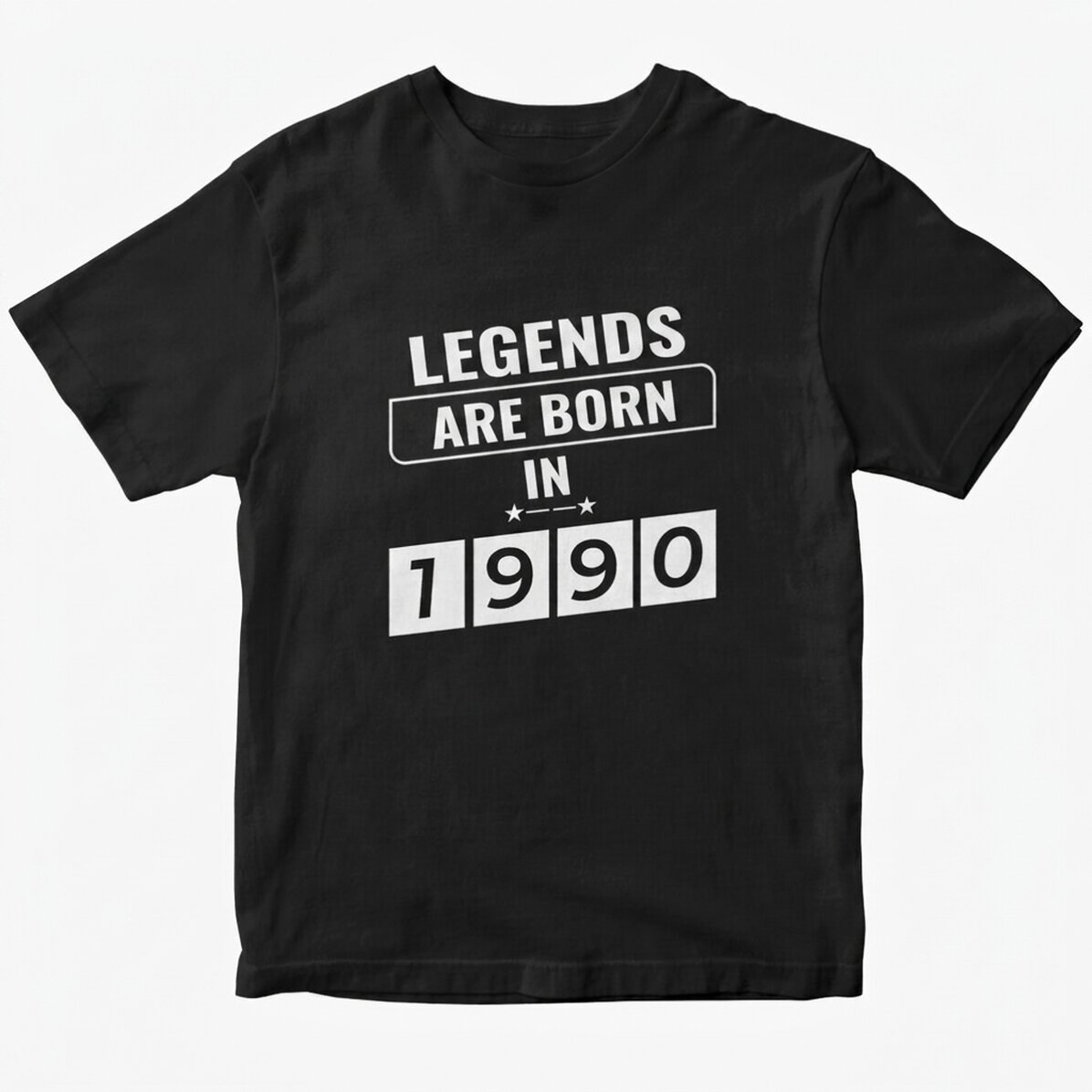 Custom cotton T-shirt with text - Legends are born in