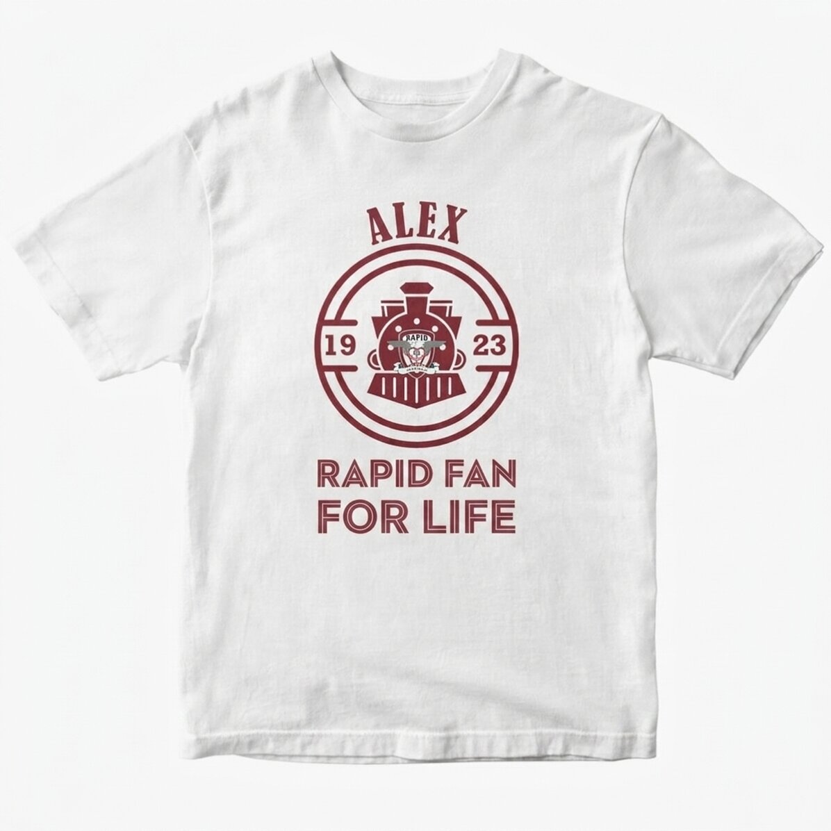 FC Rapid customised cotton T-shirt with text - Rapidist forever