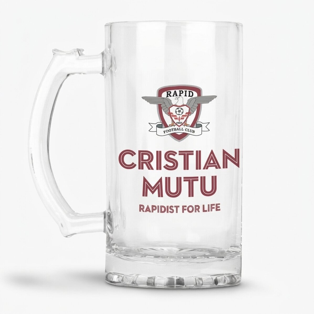 FC Rapid 1923 beer mug personalised with name - Rapidist forever