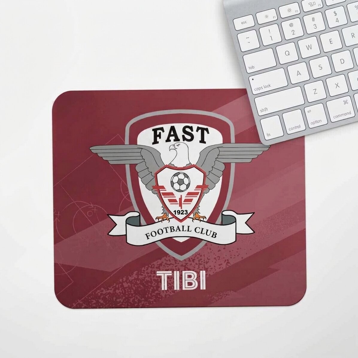 FC Rapid mouse pad customised with text