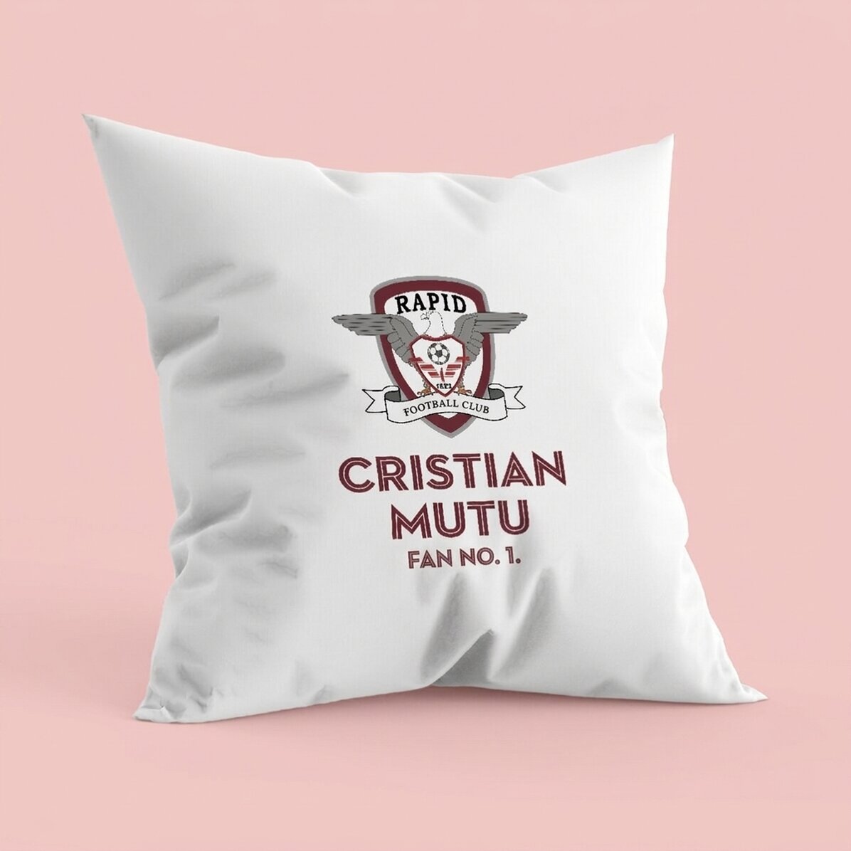 FC Rapid 1923 cushion personalised with name and text