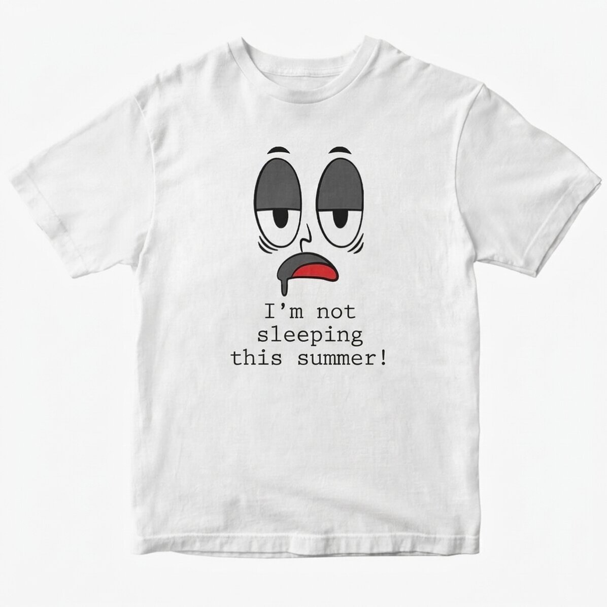 Custom cotton T-shirt with text - I don
