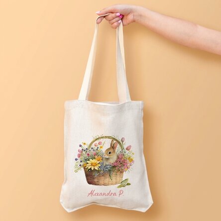 Personalised bag with name - Bunny