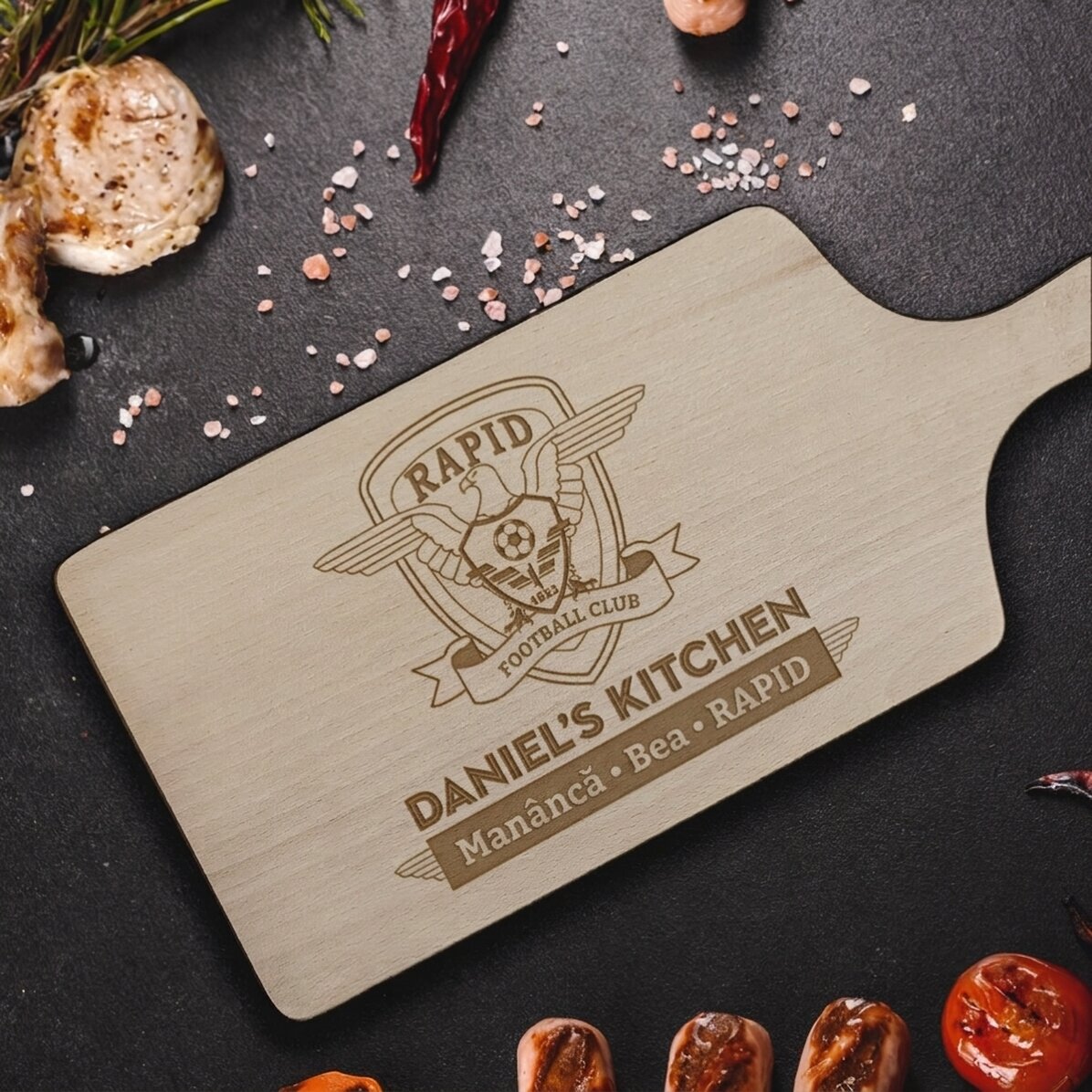 Customised FC Rapid chopper - Eat, drink, Rapid.