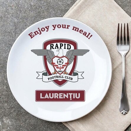 FC Rapid plate personalised with name