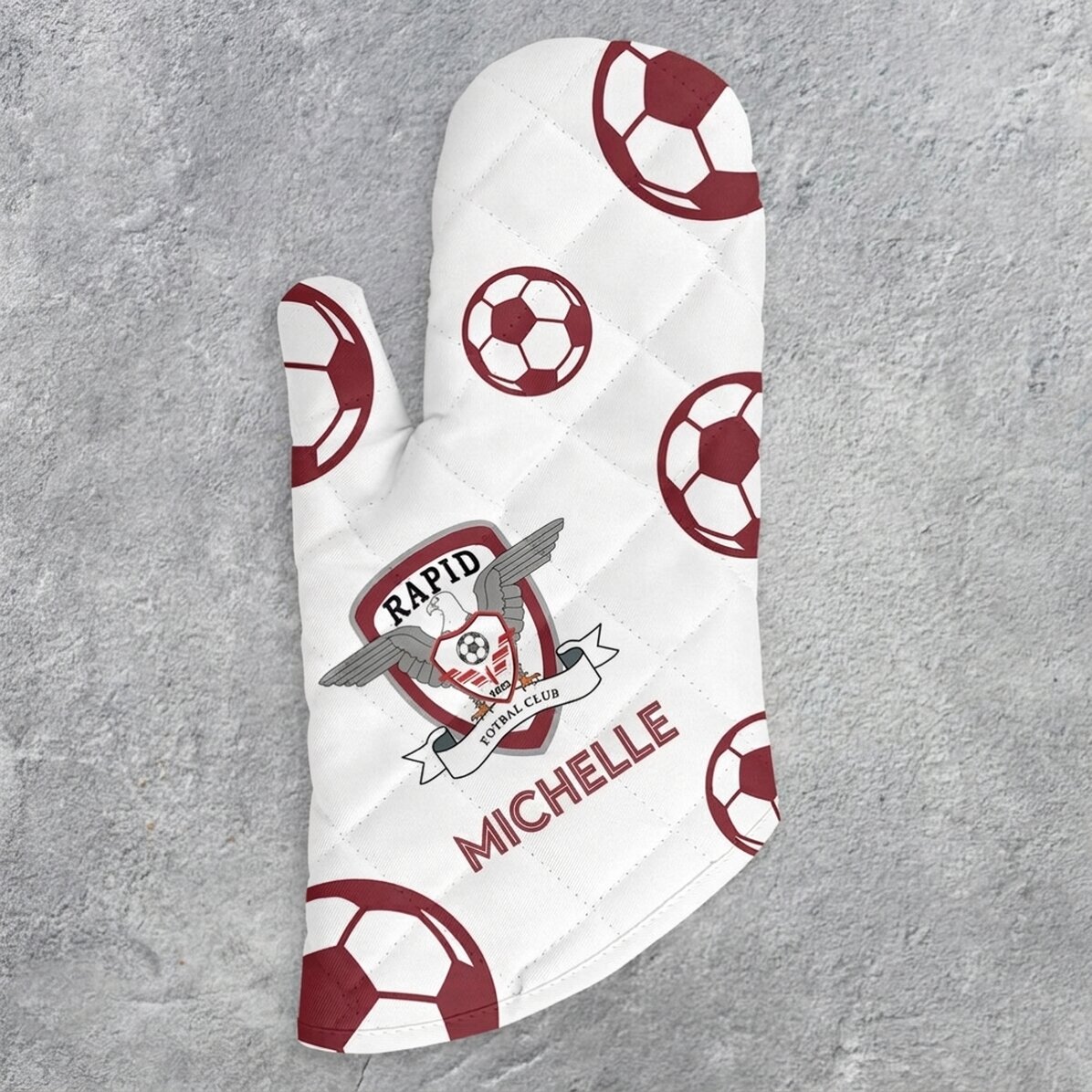 FC Rapid oven glove personalised with name