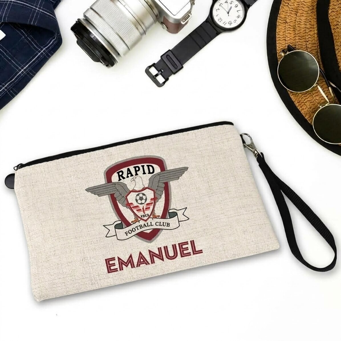 FC Rapid accessory bag personalised with name