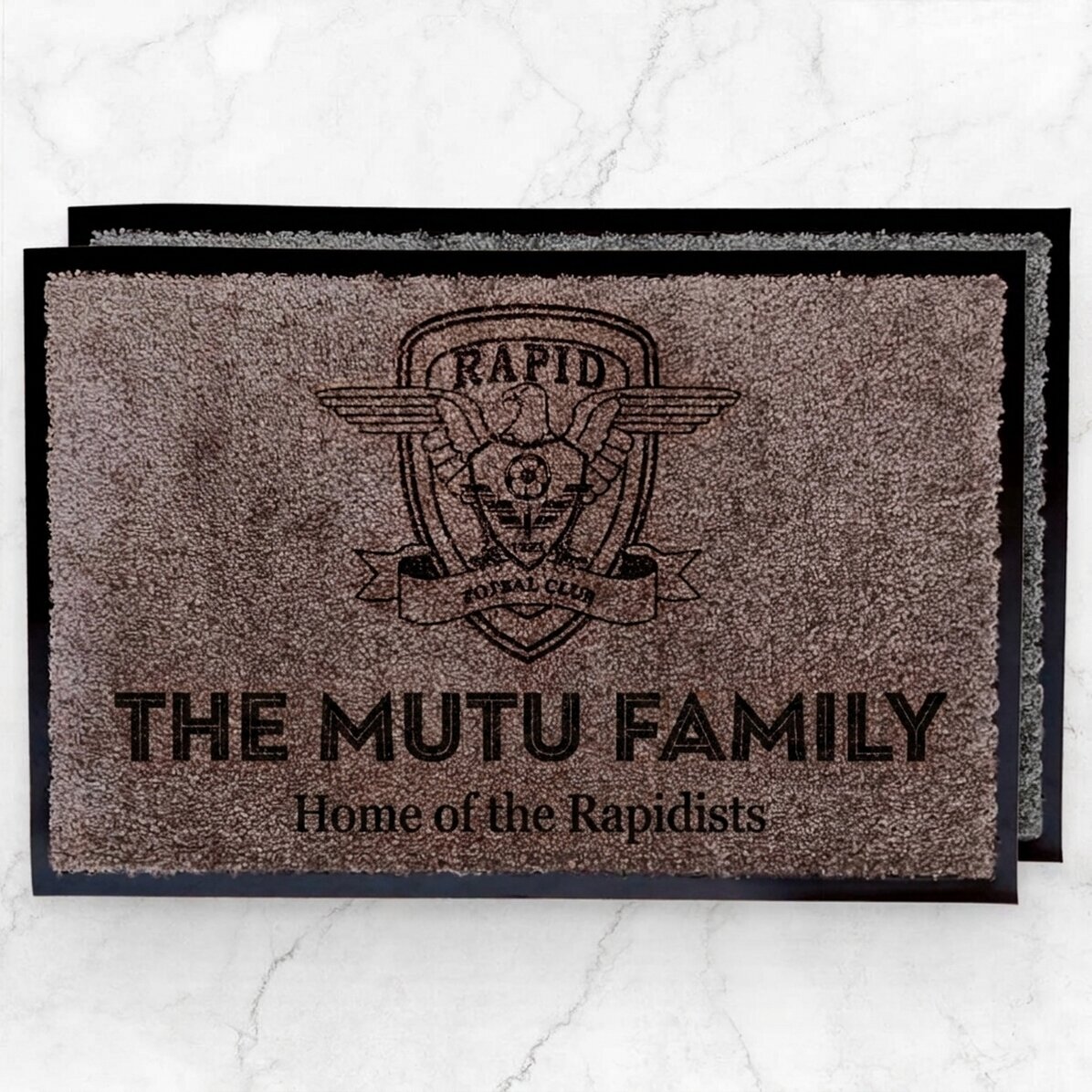 FC Rapid 1923 indoor entrance mat personalised with name and text