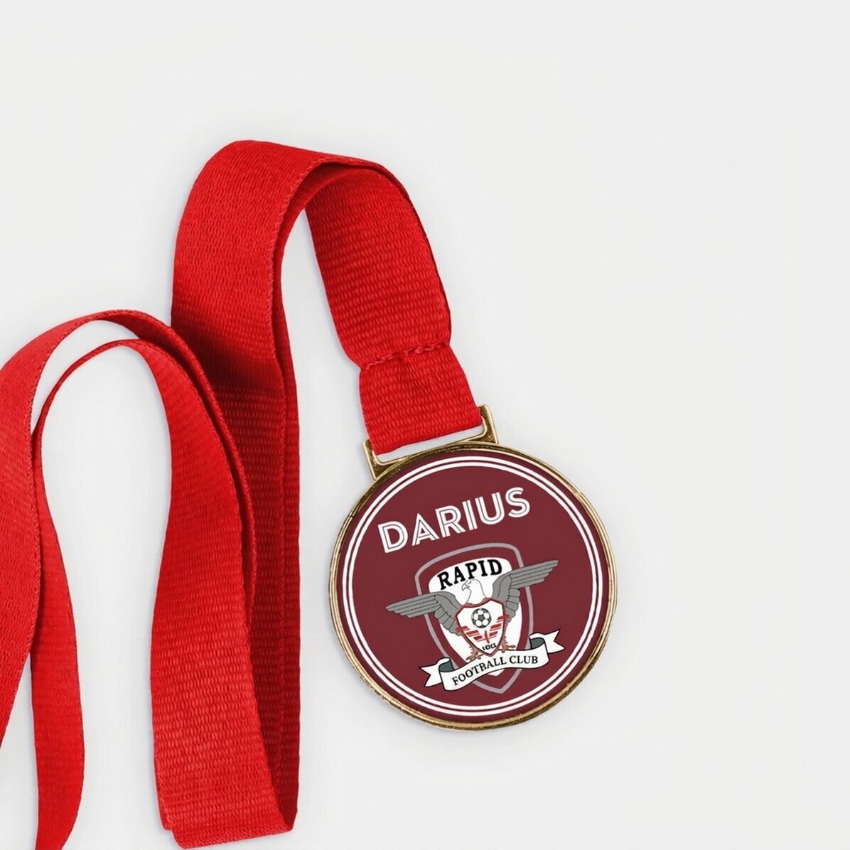 FC Rapid medal personalised with name