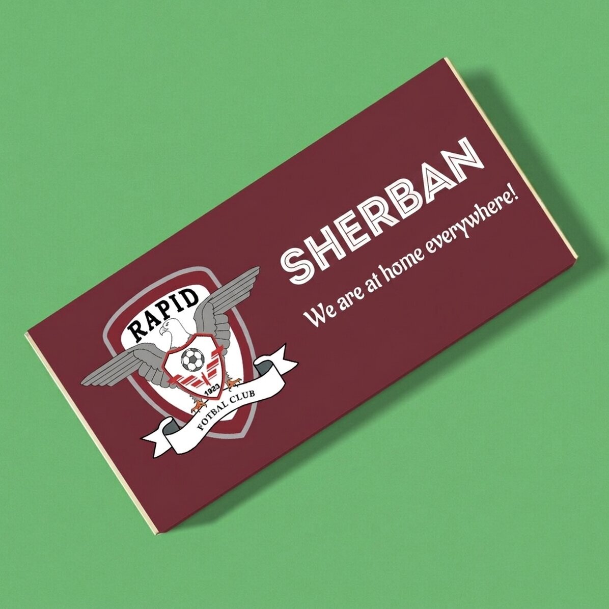 FC Rapid chocolate personalised with name and text