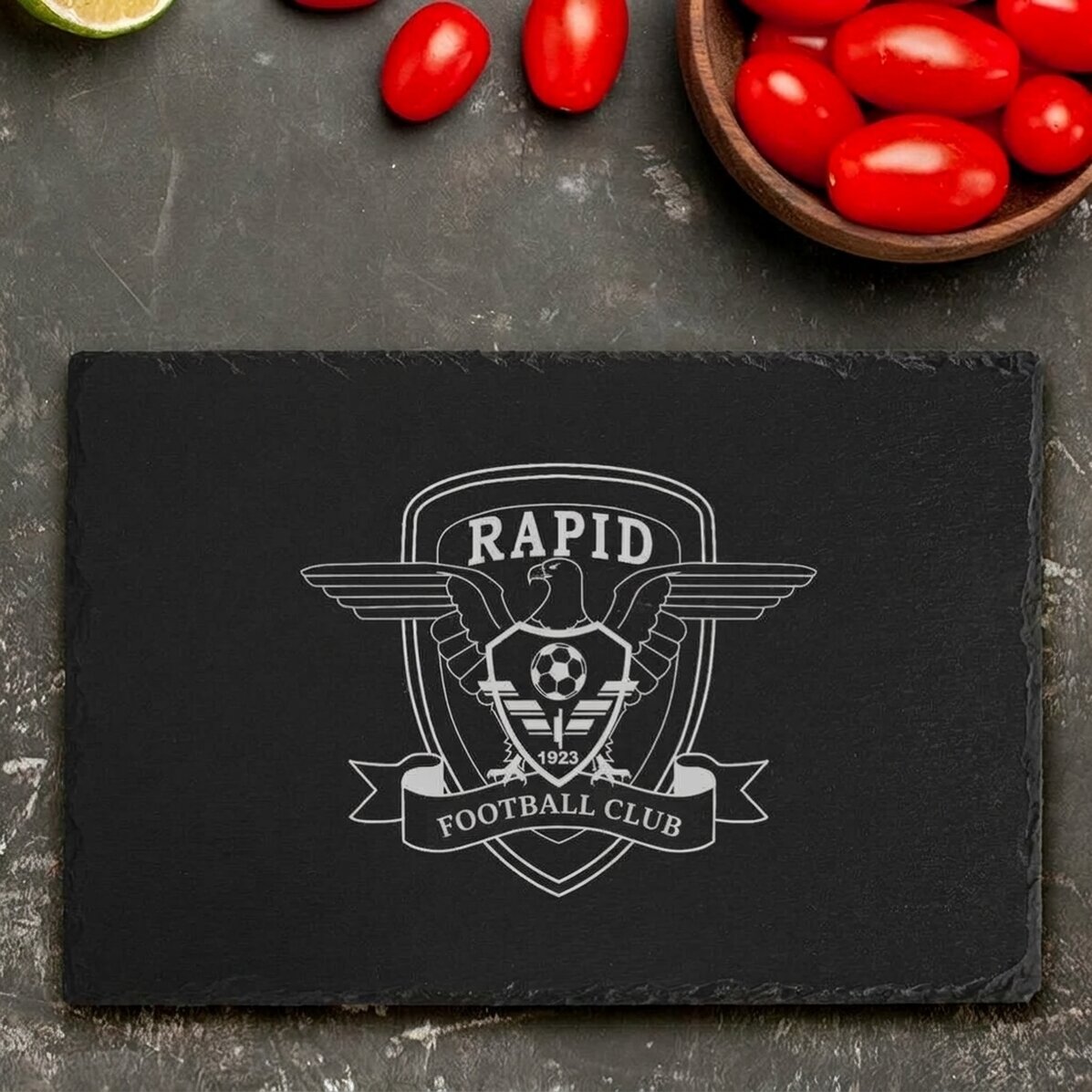 FC Rapid engraved slate plaque personalised with name