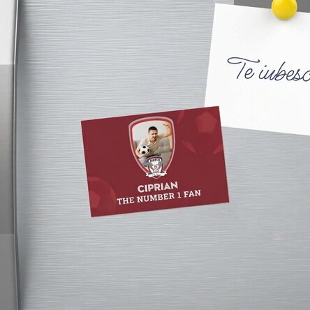 FC Rapid magnet 10x7 cm personalised with photo and message